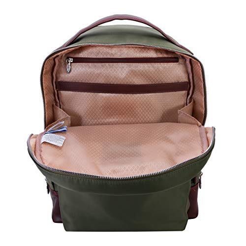 McKlein Parker, 15" Backpack Laptop Briefcase, Laptop & Tablet, Travel Business Backpack & Cross-Body, Dual Compartment Laptop/Computer & Tablet Backpack Bag Case - color: Green