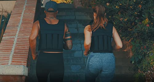 RUNmax 20LBS - 150LBS Adjustable Weighted Vest Wtih Shoulder Pads Option for Men and Women - size: 12 LB