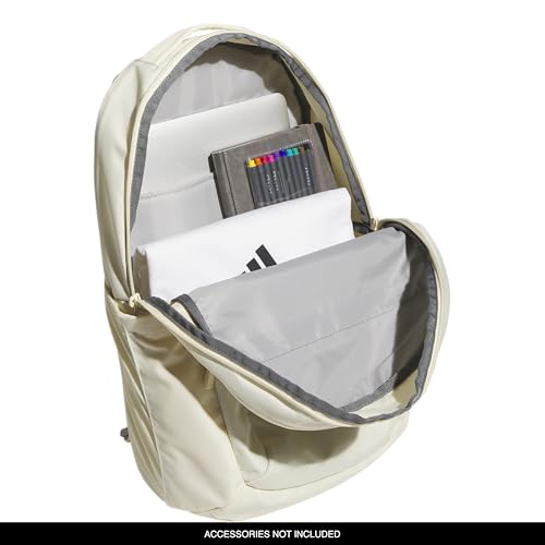 adidas PHNM Backpack for Laptop, School and Travel, 28L - color: Warm Vanilla Yellow/Off White