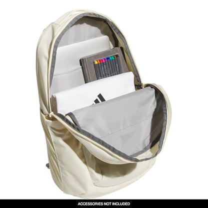 adidas PHNM Backpack for Laptop, School and Travel, 28L - color: Warm Vanilla Yellow/Off White