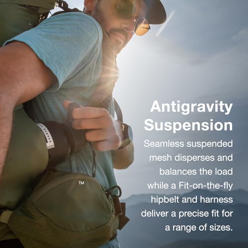 Osprey Atmos AG 65L Men's Backpacking Backpack, Black, L/XL - color: Black, size: Large-X-Large