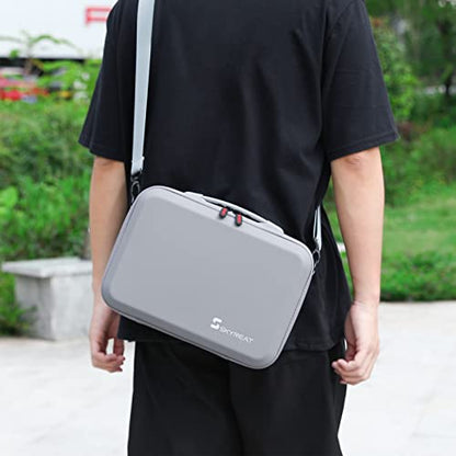 Skyreat Mini 5 Pro Case – PU Leather Hard Carrying Case Compatible with DJI Mini 5 Pro Fly More Combo, RC 2 Display Controller, Drone, Batteries, ND Filters & Accessories