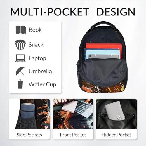 COZYAURA Kids Backpack Boys - Personalized Bowling Backpacks Set for School - Sports Bookbag with Lunch Bag & Pencil Case - Bowling Ball Book Bags for Elementary Middle School - color: Style-9