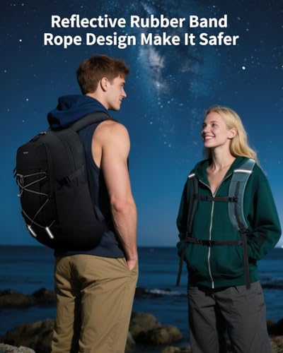 ECOHUB Hiking Backpack 30L Travel Backpack Lightweight Casual Daypack Water Resistant Camping Bag Outdoor Sports Back pack for Men Women - color: Green