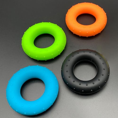 Didiseaon 4pcs Hand Grip Strengtheners Set, Multi-functional Silicone Finger Exercising Rings with 30-60lb Resistance, Hand Grip Trainers for Fitness, Rehabilitation, and Muscle Training