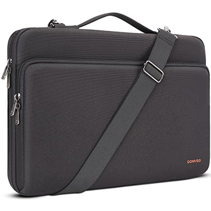 DOMISO 360° Protective Laptop Sleeve Laptop Case 15.6 inch - color: Black, size: 15.6 inch