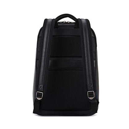 Samsonite Classic Leather Backpack, Black, One Size - color: Black, size: One Size
