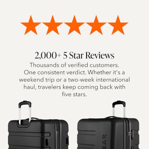 SWISSGEAR Signature Large Hardside Expandable Spinner Luggage & Weekender Tote Set, ABS Construction, TSA-Friendly Lock, Black, 2-Piece Set (27-Inch/Weekender Tote) - color: Black, size: 2-Piece Set (Weekender/27")