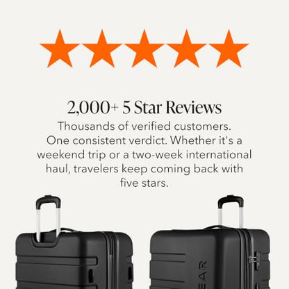 SWISSGEAR Signature Large Hardside Expandable Spinner Luggage & Weekender Tote Set, ABS Construction, TSA-Friendly Lock, Black, 2-Piece Set (27-Inch/Weekender Tote) - color: Black, size: 2-Piece Set (Weekender/27")