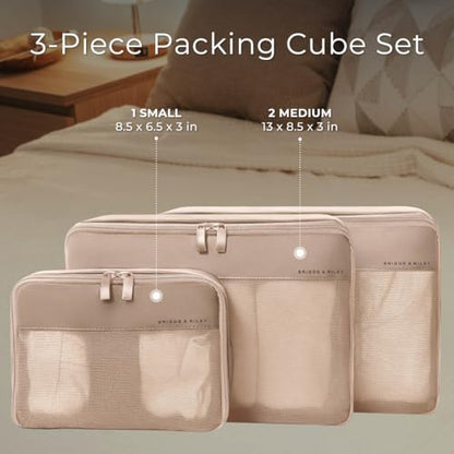 Briggs & Riley Travel Essentials Carry-On Compression Packing Cube Set - color: Tan, size: Carry-On