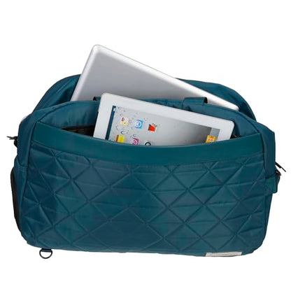 Kenneth Cole REACTION Emma 15" Convertible Duffel Carry On for Gym and Travel Bag, Deep Teal - color: Deep Teal, size: Carry-On 15-Inch
