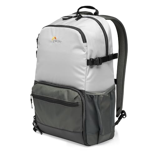 Lowepro LP37238-PWW Truckee BP 250 LX Outdoor Camera Backpack, Fits 15 inch Tablet, for Compact DSLR/Mirrorless, for Sony, Canon, Nikon, 1-2 Lenses, Gimbal, Video Drone, DJI, Osmo, Mavic, Light Grey - size: 250 LX, style: Truckee Bp 250 Lx (Grey)