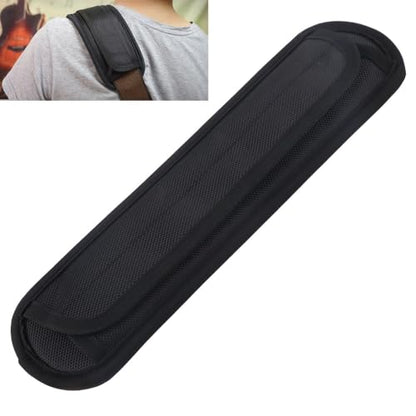 ‌2 Pack Shoulder Pads for Guitar & Backpack, Thickened Anti-Slip Shoulder Strap Pad - Detachable Comfort Cushion for Guitarist Accessory (Black)