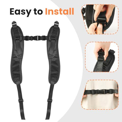 Zookpr Backpack Vacuum Cleaner Shoulder Strap PV100 Replacement Compatible with Proteam, Megavac, Provac, Quartervac, Fits Most Backpack Vacuum Cleaners
