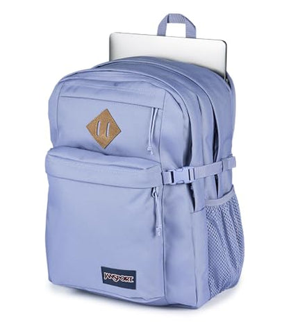 JanSport Main Campus Backpack - Travel or Work Backpack with 15-Inch Laptop Sleeve and Dual Water Bottle Pockets, Lavender Ash - color: Lavender Ash