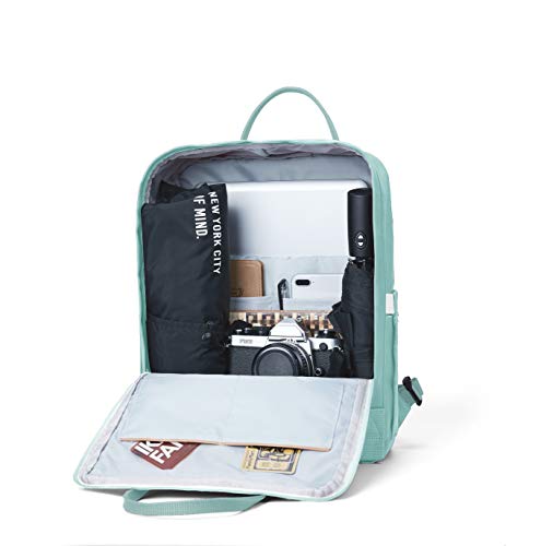 KALIDI Casual Laptop Backpack 15 Inches Classic Camping Rucksack Travel Outdoor Square Daypack College Hiking Gym Bag, Mint Green - color: Mint Green
