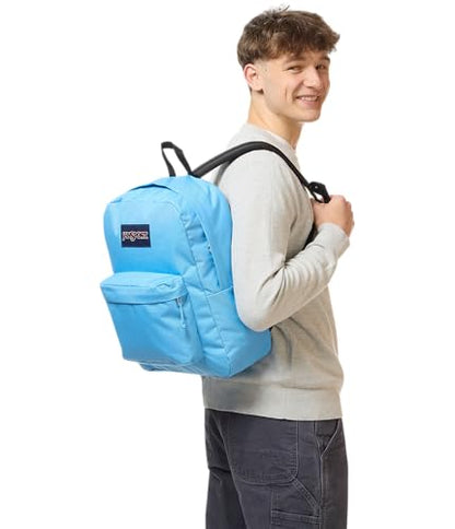 JanSport SuperBreak One Backpack - Durable, Lightweight Bag with 1 Main Compartment, Front Utility Pocket with Built-in Organizer, Premium Backpack, Electric Azul - color: Electric Azul