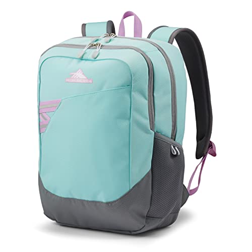 High Sierra Essential Backpack, Laptop Bookbag for Travel, Work, or School, Sky Blue, One Size - color: Sky Blue/Iced Lilac