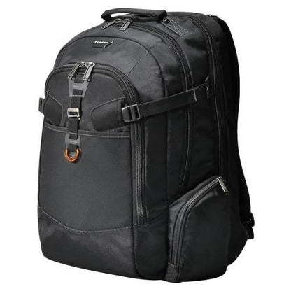 EVERKI Business 120 Laptop Backpack 40L with Rain Cover - Large Compartment Fits Up To 18.4", Travel Friendly Lightweight Business & Office Bag, 180° Fold-Out Design, Multiple Padded Pockets, Black - style: Business 120