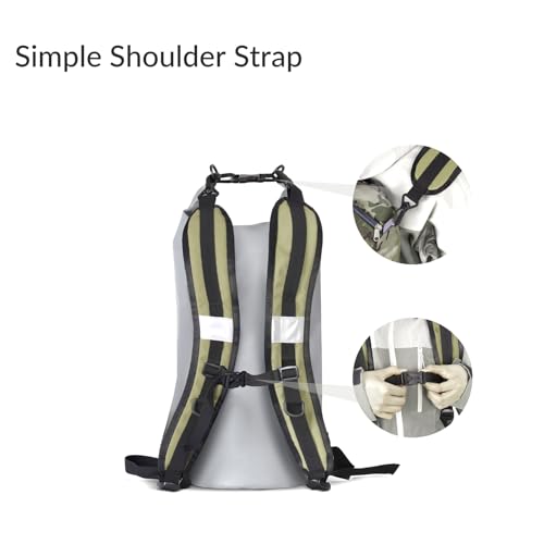 Oxford Cloth Backpack Strap with Belt Versatile DIY Supplies for Backpack Dry Bag Adjustable Length Padded (OD Green) - color: Od Green