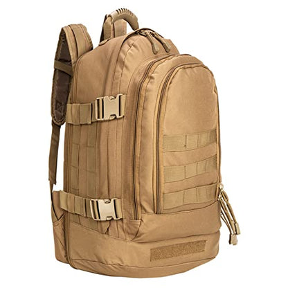 Greencity Laptop Backpacks Tactical 3 Day Expandable Bug Out Bag Classic Case Travel Hiking，Coyote - color: Coyote, size: With Belt