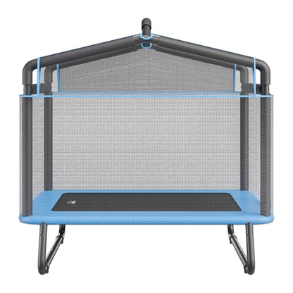 VEVOR 6FT Trampoline 72" Indoor/Outdoor Trampoline, Mini Trampolines with Safety Enclosure Net, Gymnastics Bar, Hammock, Recreational Trampoline Birthday