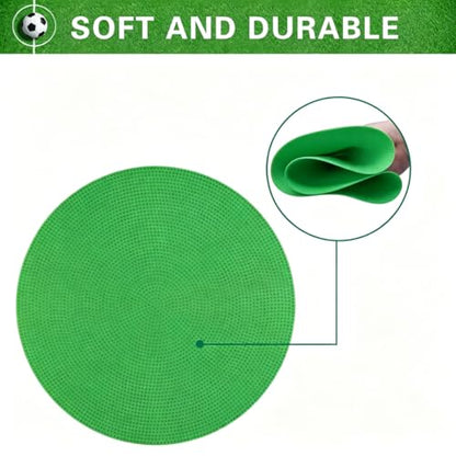 Poly Spot Markers 4inch/9 inch Non-Slip Rubber Agility Markers Flat Field Cones Floor Dots for Football, Soccer, Basketball Training Markers, School Activities, Exercise Drills, Social Distancing - style: 9inch 12Pcs(Green)