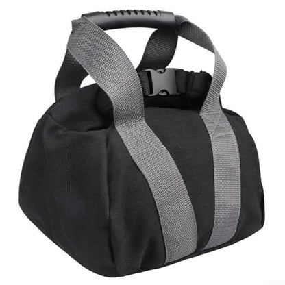 Adjustable Canvas Kettlebell Sandbag with Handle for Strength Training, Home Gym Fitness and Yoga, Empty Weight Bag Fillable 0-35 lbs for Squats Swings,