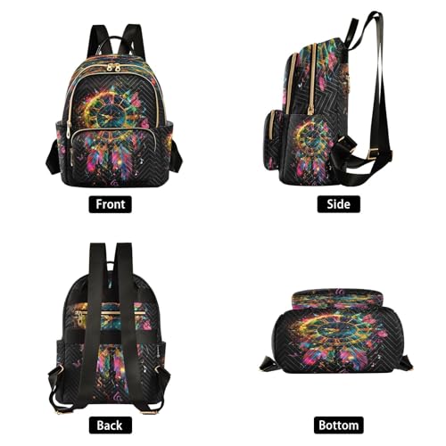 SUABO A Clock with Roman Numerals Backpack Purse Ladies Rucksack Travel Shoulder Bag Casual Daily Backpack - color: A Clock With Roman Numerals, size: Small