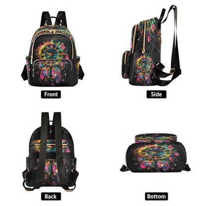 SUABO A Clock with Roman Numerals Backpack Purse Ladies Rucksack Travel Shoulder Bag Casual Daily Backpack - color: A Clock With Roman Numerals, size: Small