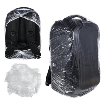 10 PCS Portable Elastic Waterproof Backpack Covers, 41L-50L Large Size Disposable Backpack Rain Cover Waterproof Outdoor Backpacks Pack Covers Protector Rain Cover for Camping Hiking Cycling Emergency