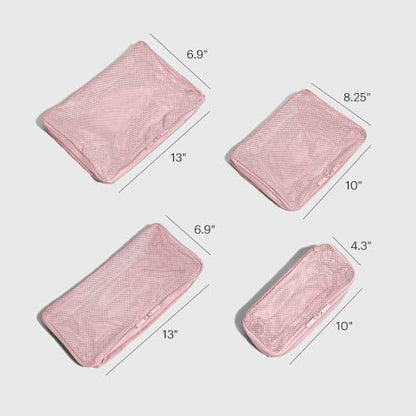 Away Insider Packing Cubes Set of 4 – Lightweight Travel Organizers for Luggage, Suitcases & Carry-On Bags, Blush Pink - color: Blush Pink