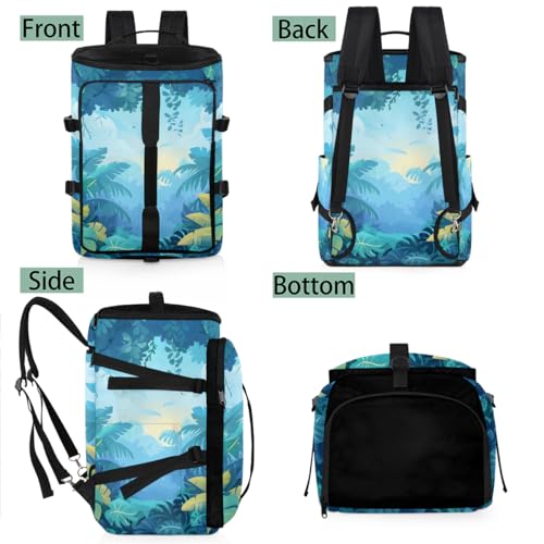 Gym Backpack, Water Resistant Carry-On Bag with Padded Shoulder Straps