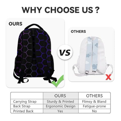 School Backpack for Kids - 17 Inch Gaming Backpacks for Boys with Adjustable Straps, Toddler Gamer Schoolbag for Kindergarten Elementary - color: Pink