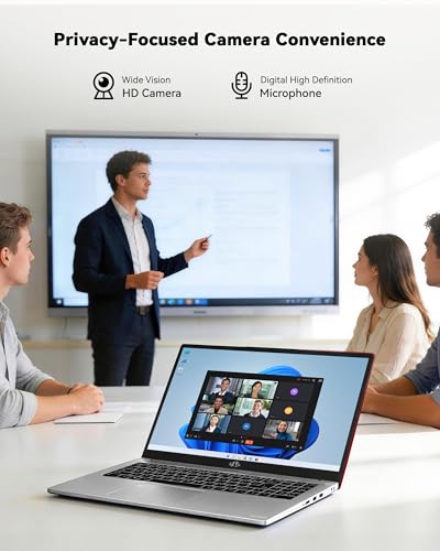 NIMO 15.6" Laptop: Power & Reliability for Student & Office, AMD Ryzen 5 (Up to 3.7GHz), 32GB RAM 1TB SSD, Fast 65W Type-C Charging, Fingerprint, Backlit KB, 2-Year Warranty for Peace of Mind