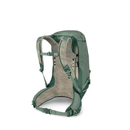 Osprey Stratos 34L Men's Hiking Backpack - Camping Bag with Waterproof Raincover, Bottle Pockets, & Gear Straps, Pine Leaf - color: Pine Leaf, style: 34l