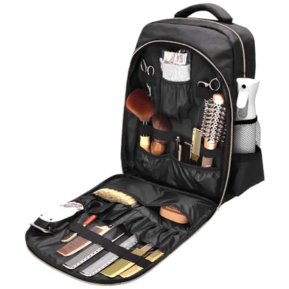 CGBARBER Barber Supplies Bag Organizer for Clippers and Supplies, Portable Hairstylist Clipper Backpack Travel Barber Shop Tools Bag