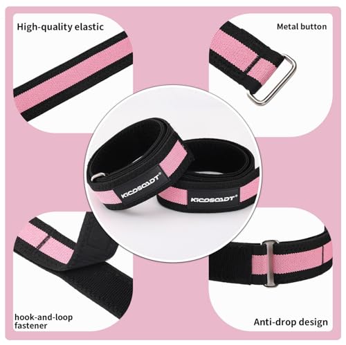 Blood Flow Restriction Bands for Women, BFR Training Bands for Legs, Hip and Thigh Workout Equipment with Carry Bag, Glute and Butt Exercise Bands for Home Gym
