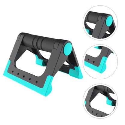 Ciieeo Push-up Bars Fitness Equipment Indoor Push-up Brackets with Non-slip Handles Blue Pair for Home Strength Training and Floor Workout