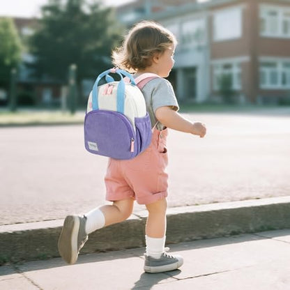 Bluboon Toddler Backpack for Girls Boys 2-4 Cute 12" Preschool Kindergarten Backpacks Kids Daycare Bags School Travel (Purple-blue, Age 2-4 (12" H not Fit A4 Folder)) - color: Purple-blue, size: Age 2-4 (12" H not Fit A4 Folder)