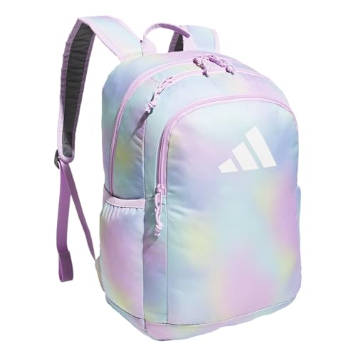 adidas Kids Affiliate Backpack – School Bag for Girls and Boys, 27L, Halftone Gradient Bliss Lilac/Bliss Lilac Purple, OSFA - color: Halftone Gradient Bliss Lilac/Bliss Lilac Purple