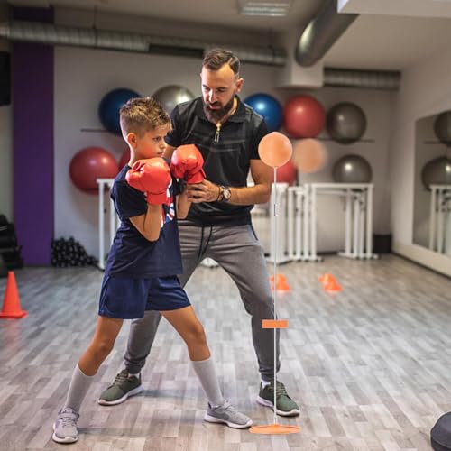 Punching Bag with Stand - Reflex Punching Bag - Freestanding Punching Ball | Speed Bag with Stand | Boxing Gear Trainer Punching Ball | Hand-Eye Coordination Workout Kit | Boxing Bag for Teen Adult - size: 110cm
