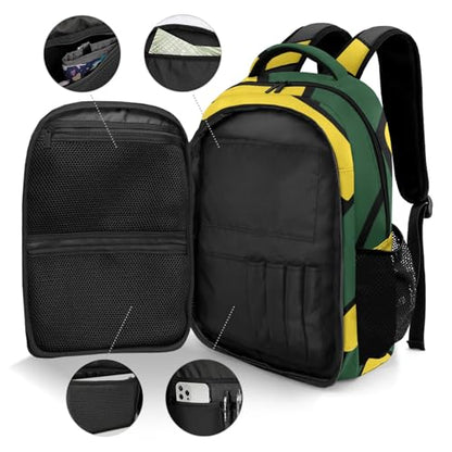 Volleyball Gold Green School Backpack Laptop Bag for Woman Man Gift - color: Muilti 21