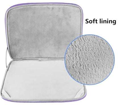 14 inch Laptop Case, Shockproof Protective Computer Sleeve Flip Cover Briefcase Carrying Bag Compatible with 14" HP, Lenovo, Asus, Acer, Notebook, Chromebook Computer, Light Purple - color: Light Purple, size: 14 Inch