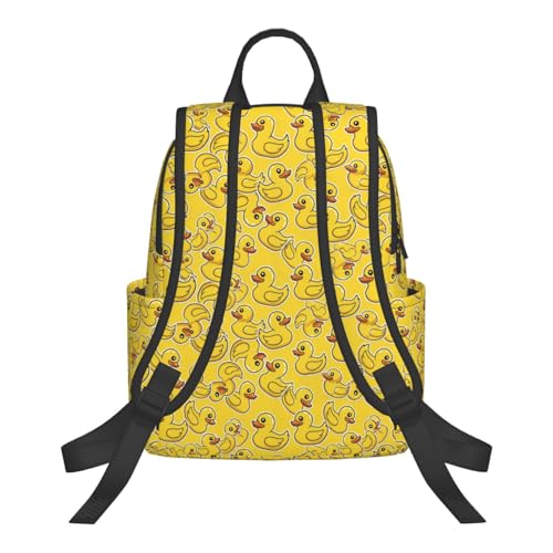 Stylish Daily Shoulder Backpack Cartoon Animal Duck Yellow Rubber Ducks, Practical Multi-scene Daypack for Road Trip Picnic Walking Men Women - color: Picture (221)