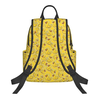 Stylish Daily Shoulder Backpack Cartoon Animal Duck Yellow Rubber Ducks, Practical Multi-scene Daypack for Road Trip Picnic Walking Men Women - color: Picture (221)