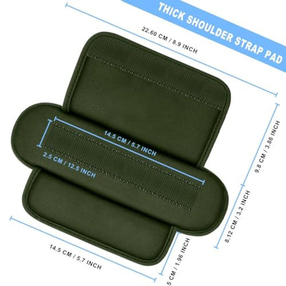 ZINMARK 2Pcs Tactical Shoulder Pad, Ultra-Thick Comfort Cushion for Vest Straps, Backpacks, Breathable & Shock-Absorbing,Army Green - color: Army Green