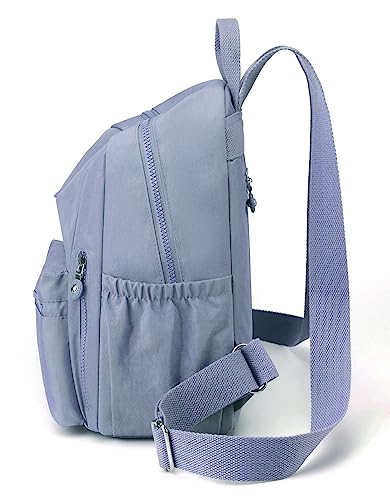 Backpack Purse for Women Mini Backpack Small Backpack Purse Casual Daypack for Women (blue purple) - color: Blue Purple