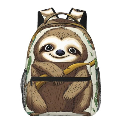 Travel Backpack Adorable Sloth Carry on Backpack Lightweight Business 15.6inch Laptop Backpack for Men Women - color: Adorable Sloth