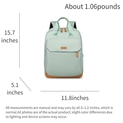 Minimalist Laptop Backpack with Luggage Strap, Stylish Daypack with Anti-Theft Pocket, Durable Casual Carry (GREEN) - color: Green